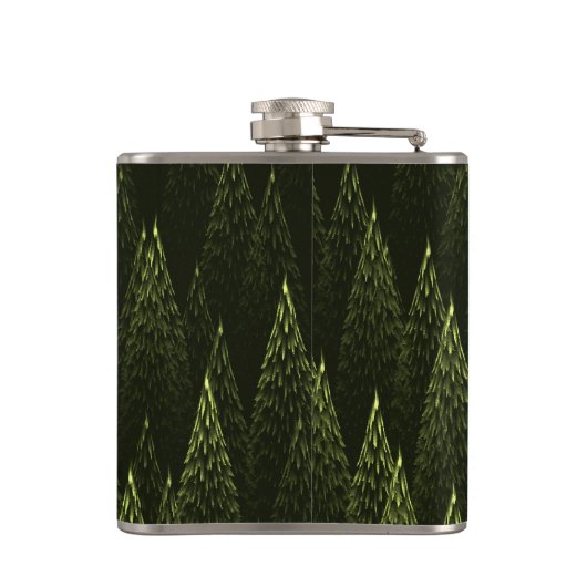 Flasques Forêt de conifères fractale (Dos)