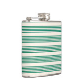 Flasques Forêt vert et beige cinq bandes motif (Droite)
