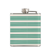 Flasques Forêt vert et beige cinq bandes motif (Dos)