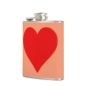 Flasques Forme de cœur rouge amour classique minimalisme (Gauche)
