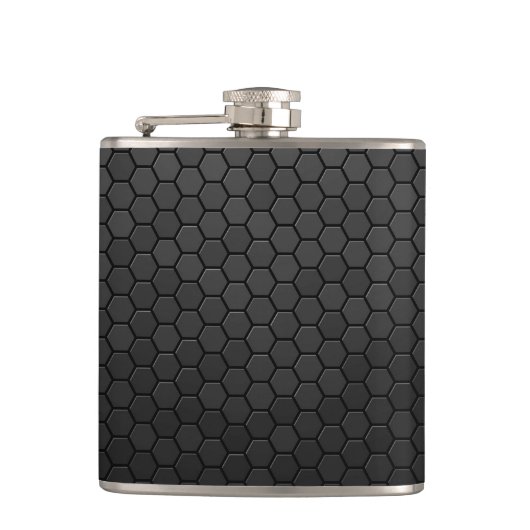 Flasques Forme d'hexagone noir (Devant)