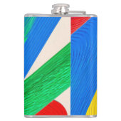 Flasques Formes de Zigzag colorées (Dos)