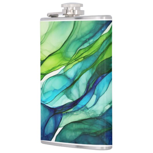 Flasques Formes en vert et bleu (Gauche)