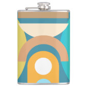 Flasques Formes géométriques Abstraites minimalistes pâles (Devant)