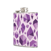 Flasques Formes géométriques pourpres de bijou (Gauche)