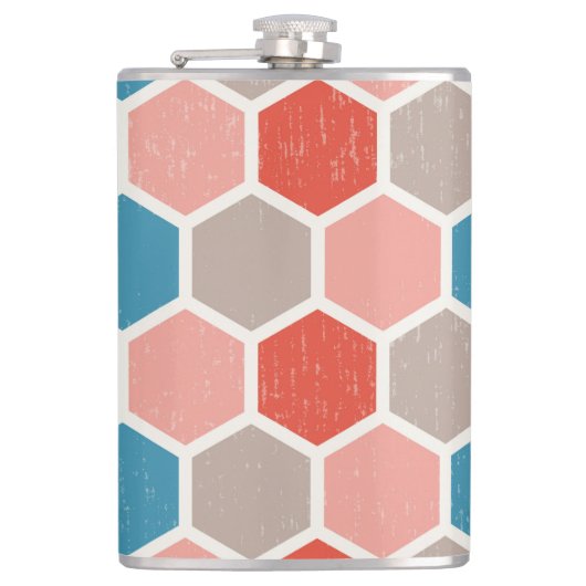 Flasques Formes Hexagones géométriques (Devant)