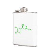Flasques Formule chimique moléculaire d'adrénaline (Gauche)