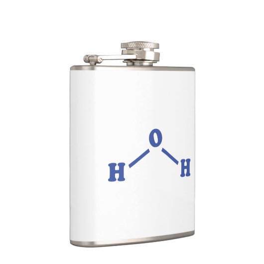 Flasques Formule chimique moléculaire de l'eau (Droite)