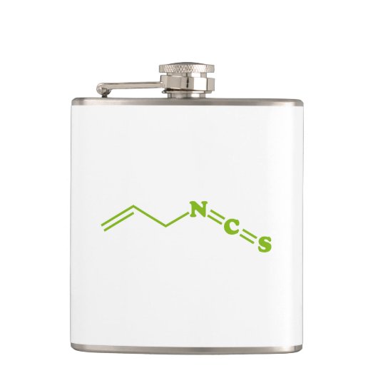 Flasques Formule moléculaire de l'isothiocyanate de Wasabi  (Devant)