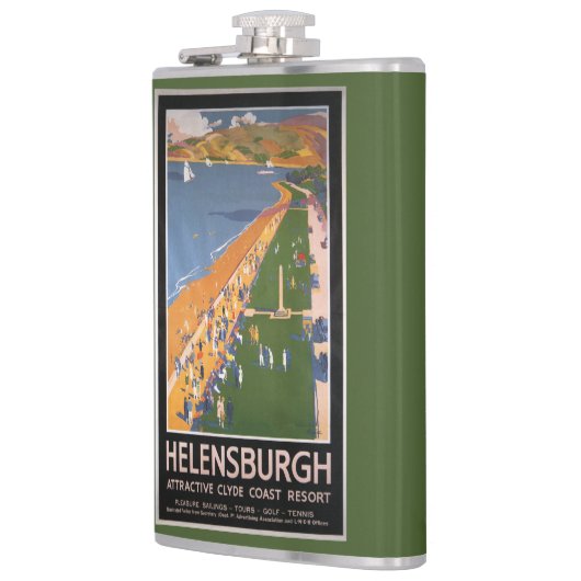 Flasques Foules le long d'affiche de chemins de fer de (Gauche)