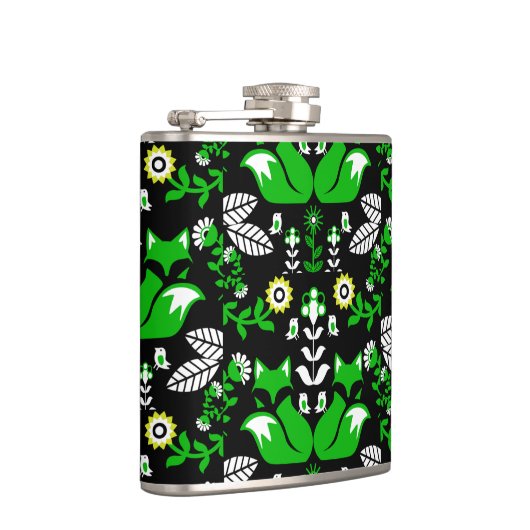 Flasques Fox Nordic Scandinavian Folk Art nappe (Droite)