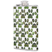 Flasques Fox Terrier Empreintes de pattes, Hip Flask (Gauche)