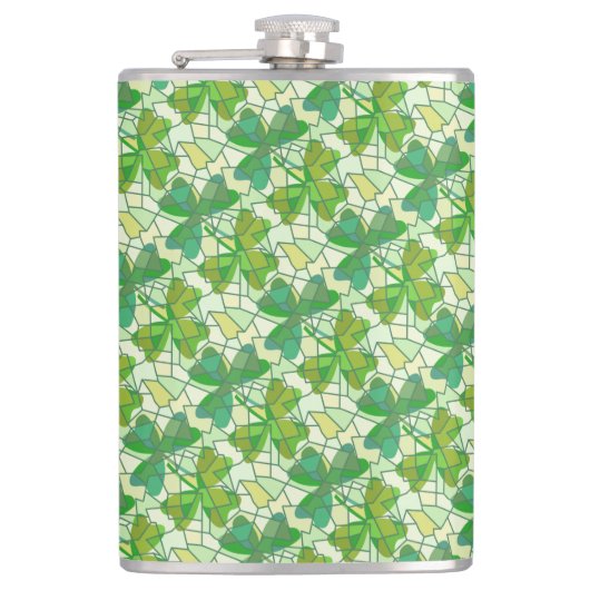 Flasques Fragments shamrocks (Devant)