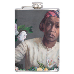 Flasques Frédéric Bazille - Jeune femme aux pivoines