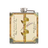 Flasques French Teup Flask Romantic Cadeau (Dos)