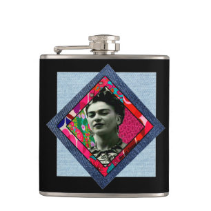 Flasques Frida Kahlo Retro Pink Denim