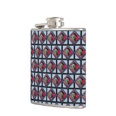 Flasques Frida Kahlo Retro Pink Denim (Gauche)