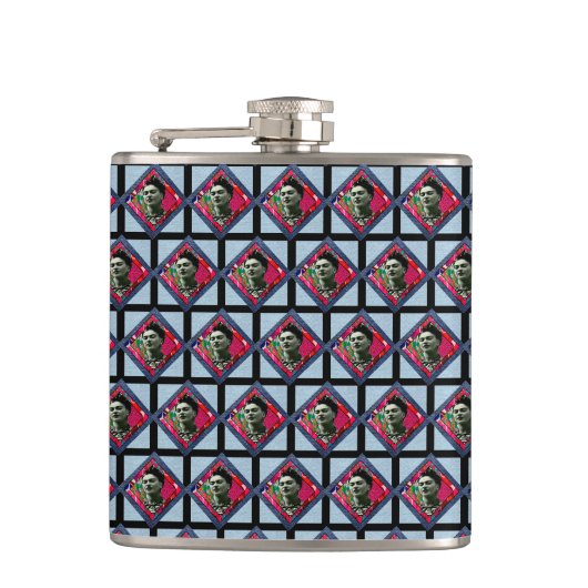 Flasques Frida Kahlo Retro Pink Denim (Devant)