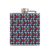 Flasques Frida Kahlo Retro Pink Denim (Dos)