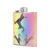 Flasques Frolicking Deer Vinyl Enveloppé (Gauche)