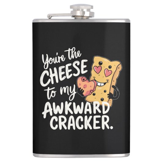 Flasques Fromage à Mon Awkward | Drôle et mignonne Valentin (Devant)
