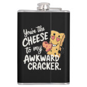 Flasques Fromage à Mon Awkward | Drôle et mignonne Valentin (Dos)