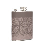 Flasques Frontière et arrière - plan de motif de feuille (Droite)