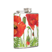 Flasques Frontière horizontale avec le pavot rouge (Droite)