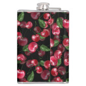 Flasques Fruit cerise sur noir (Dos)