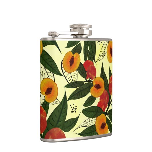 Flasques Fruits et fleurs vert rouge orange Brown (Droite)