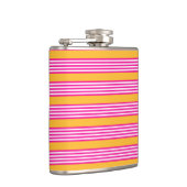 Flasques Fuchsia et jaune cinq bandes motif (Droite)