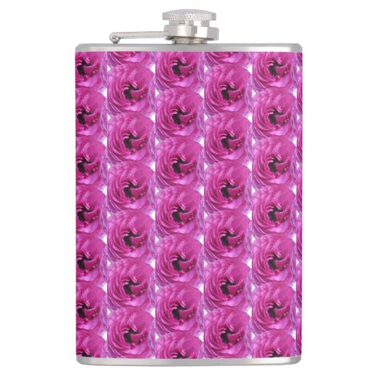 Flasques Fuchsia Ranunculus - Design Floral moderne (Devant)