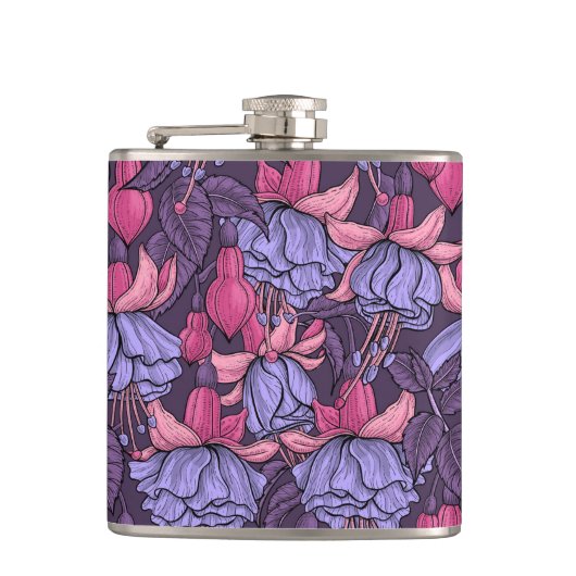 Flasques Fuchsia rose et violet (Devant)