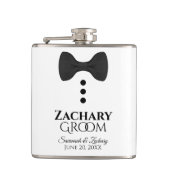 Flasques Fun Black Cravate Tuxedo Groom Mariage Flask (Devant)
