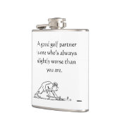 Flasques Fun Golfer's Vinyl Wrapped Flask (Gauche)