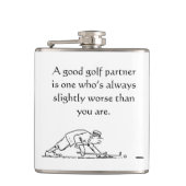 Flasques Fun Golfer's Vinyl Wrapped Flask (Devant)