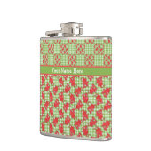 Flasques Fun Hip Flask to Personalize : Cute Red Dragons (Gauche)