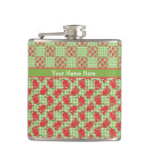 Flasques Fun Hip Flask to Personalize : Cute Red Dragons (Devant)