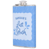 Flasques Fun Personnalisé "Dernier Splash" Bachelorette Par (Gauche)