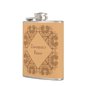 Flasques Funky Emergency Booze Ajouter Votre Texte Style Ce (Gauche)