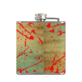 Flasques Funky Grunge Crâne à sucre Personnalisé (Dos)