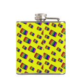 Flasques Funky Neon Rainbow Block Motif (Dos)