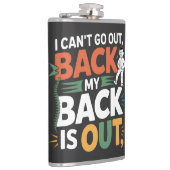 Flasques Funny Back Pain Chiropractic Quote (Droite)