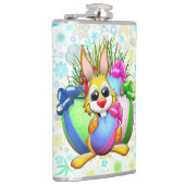 Flasques Funny Bunny biting an Easter Egg (Droite)