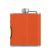 FLASQUES FUNNY CARTOON STYLE PIG VINYL WRAPPELÉ FLASK (Dos)
