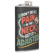 Flasques Funny Chiropractic Spine Care Quote (Droite)