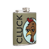 FLASQUES FUNNY DESIGN STYLE DE DESSIN POULET VINYLE WRAPPEL (Droite)