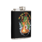 Flasques Funny Dragon Grill Master BBQ & Grilling Cartoon (Droite)