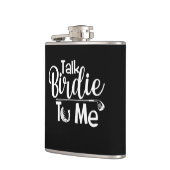 Flasques Funny Golf Flask - 'Talk Birdie to Me' Cadeau pers (Gauche)