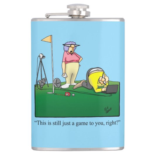 Flasques Funny Golf Humor Hip Flask Gift (Devant)